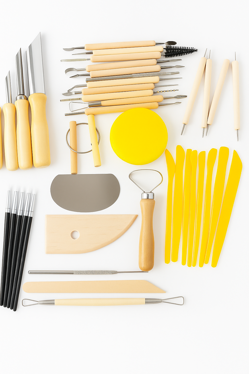 Collection of pottery tools 