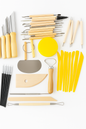 Collection of pottery tools 